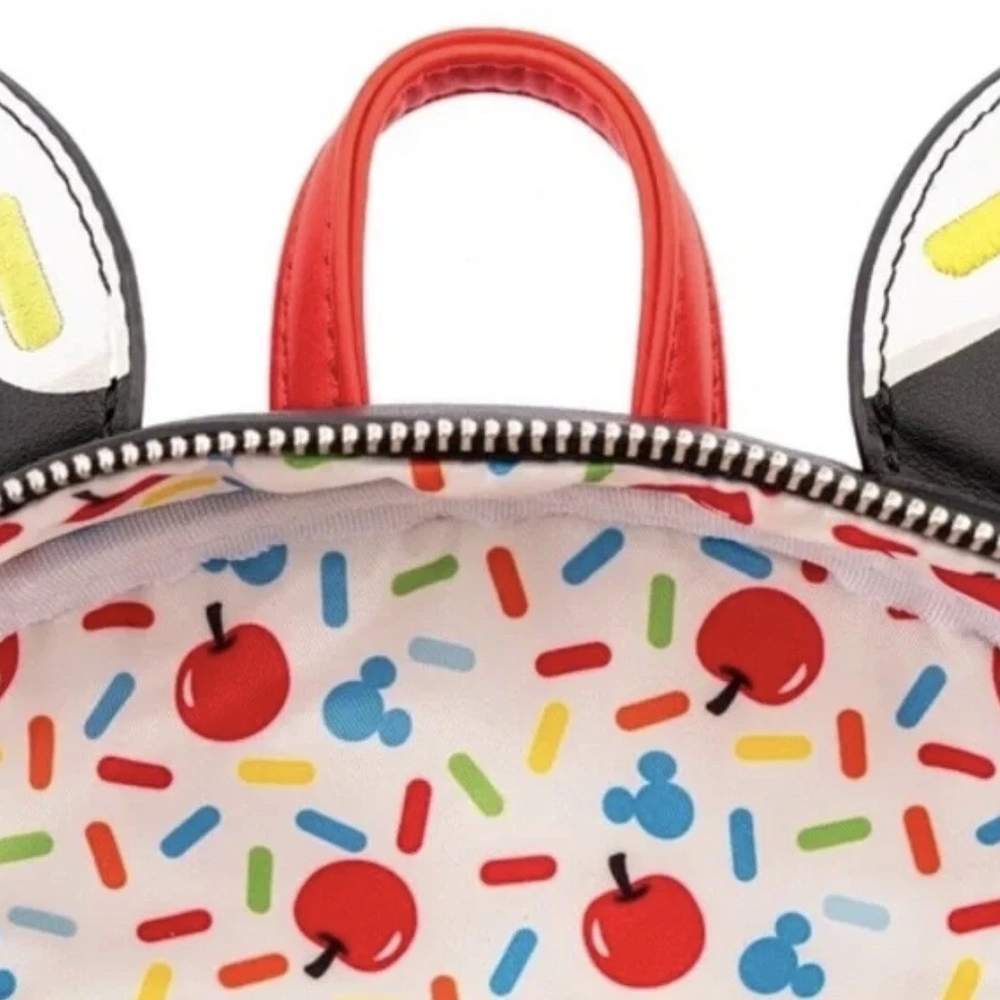 Loungefly Mickey Mouse Cupcake Backpack - Red and Black - Picture 3 of 3